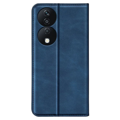 For Honor X7b 4G Shockproof Case Skin-Touch PU Leather Phone Cover