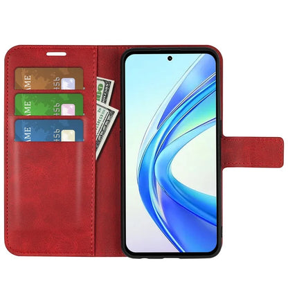 For Honor X7b 4G Wallet Phone Case Magnetic Closure PU Leather Flip Cover