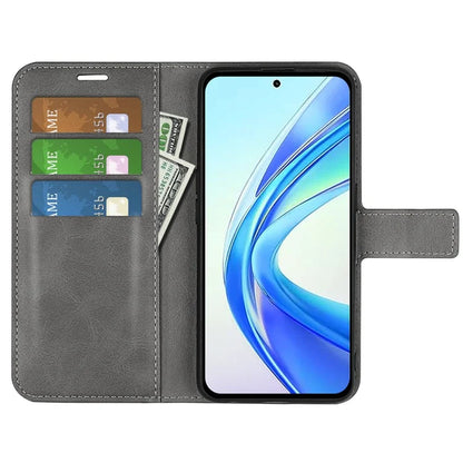 For Honor X7b 4G Wallet Phone Case Magnetic Closure PU Leather Flip Cover