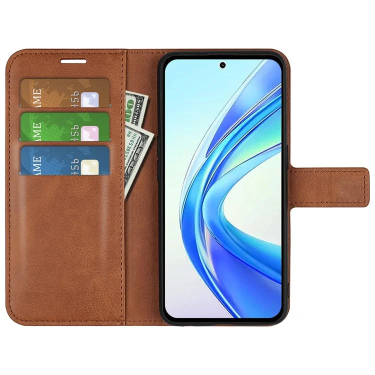 For Honor X7b 4G Wallet Phone Case Magnetic Closure PU Leather Flip Cover