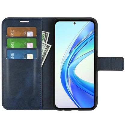 For Honor X7b 4G Wallet Phone Case Magnetic Closure PU Leather Flip Cover