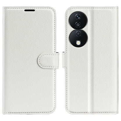 For Honor X7b 4G Shockproof Case Litchi Texture PU Leather Phone Cover