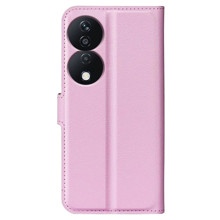 For Honor X7b 4G Shockproof Case Litchi Texture PU Leather Phone Cover
