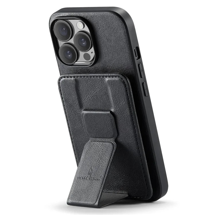 For iPhone 14 Pro Max Case Leather Coated TPU Drop-resistant RFID Blocking Phone Protector