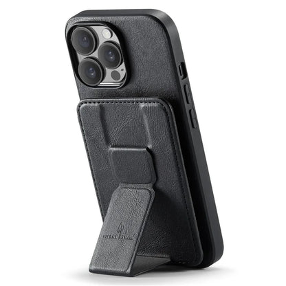 For iPhone 14 Pro Max Case Leather Coated TPU Drop-resistant RFID Blocking Phone Protector