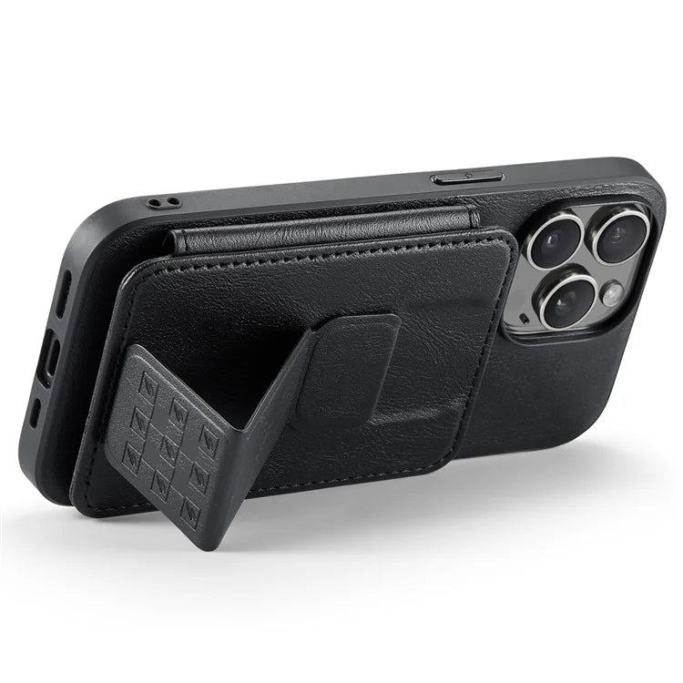For iPhone 14 Pro Max Case Leather Coated TPU Drop-resistant RFID Blocking Phone Protector