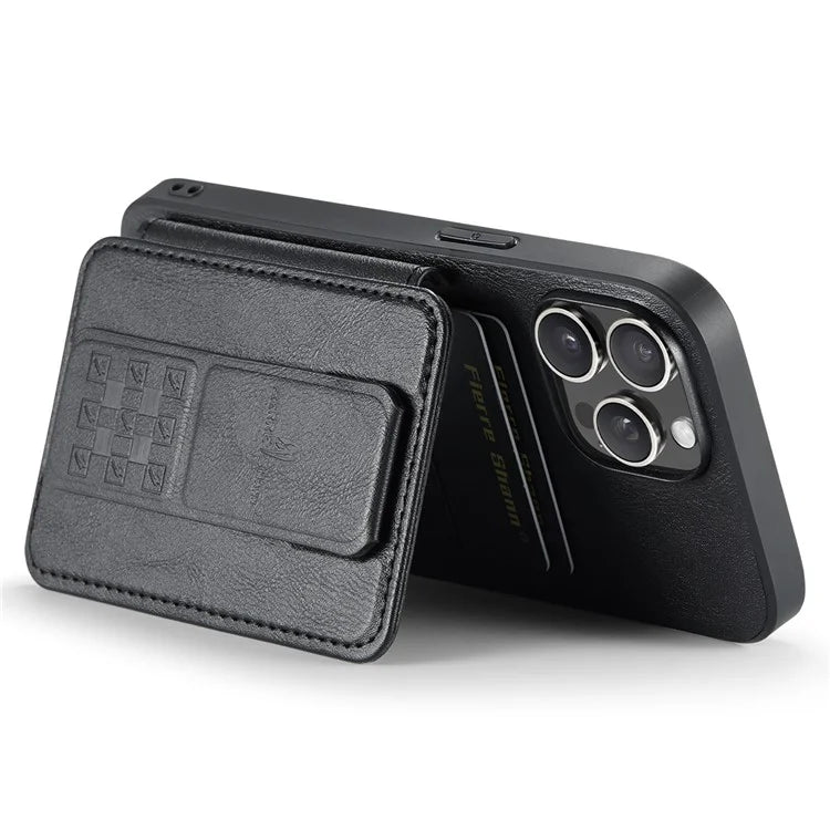 For iPhone 14 Pro Max Case Leather Coated TPU Drop-resistant RFID Blocking Phone Protector