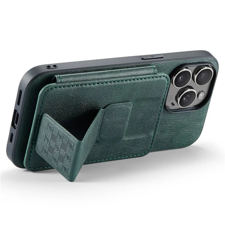 For iPhone 14 Pro Max Case Leather Coated TPU Drop-resistant RFID Blocking Phone Protector