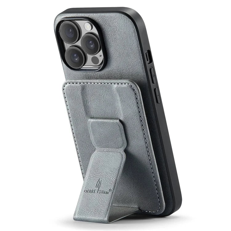 For iPhone 14 Pro Max Case Leather Coated TPU Drop-resistant RFID Blocking Phone Protector