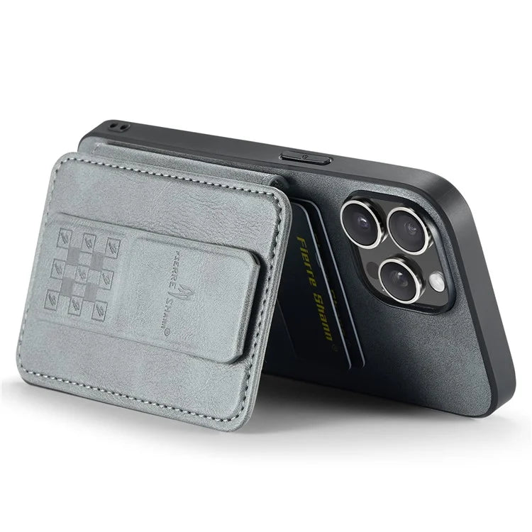 For iPhone 14 Pro Max Case Leather Coated TPU Drop-resistant RFID Blocking Phone Protector
