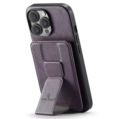 For iPhone 14 Pro Max Case Leather Coated TPU Drop-resistant RFID Blocking Phone Protector