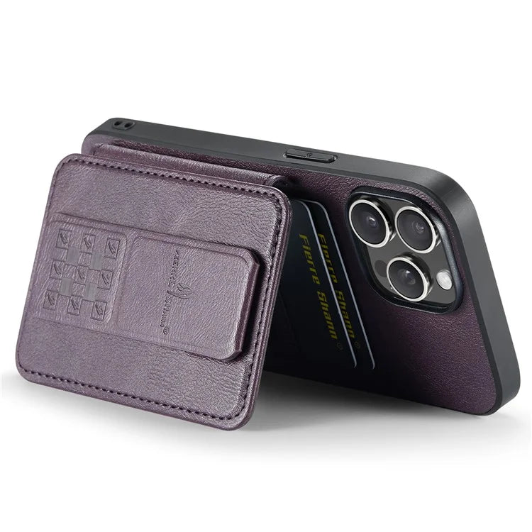 For iPhone 14 Pro Max Case Leather Coated TPU Drop-resistant RFID Blocking Phone Protector