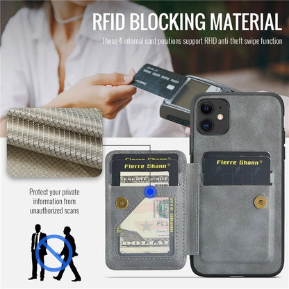 For iPhone 11 Case Finger Loop Leather+TPU Scratch-resistant Phone Cover