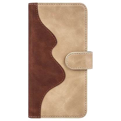 For Xiaomi Redmi A3 Wallet Case PU Leather Color Splicing Shockproof Phone Cover