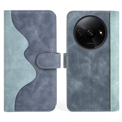 For Xiaomi Redmi A3 Wallet Case PU Leather Color Splicing Shockproof Phone Cover