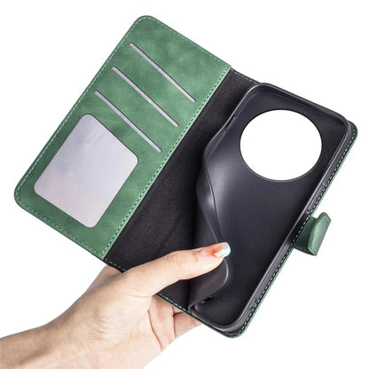 For Xiaomi Redmi A3 Wallet Case PU Leather Color Splicing Shockproof Phone Cover