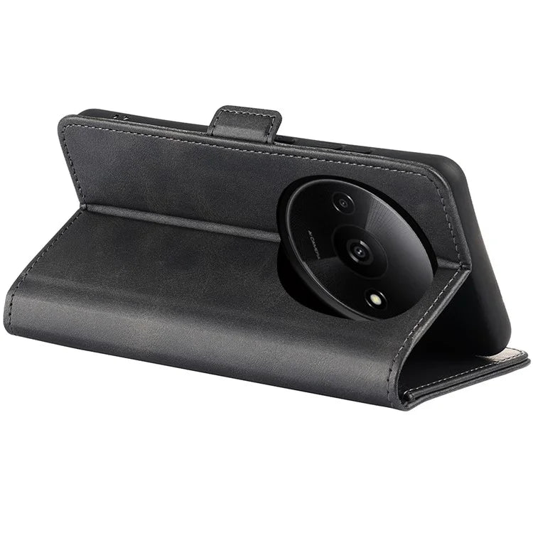 For Xiaomi Redmi A3 Case Dual Magnetic Clasp Leather Cell Phone Cover