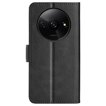 For Xiaomi Redmi A3 Case Dual Magnetic Clasp Leather Cell Phone Cover
