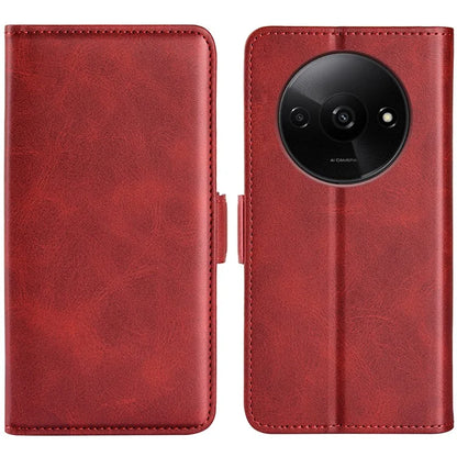 For Xiaomi Redmi A3 Case Dual Magnetic Clasp Leather Cell Phone Cover