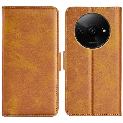 For Xiaomi Redmi A3 Case Dual Magnetic Clasp Leather Cell Phone Cover