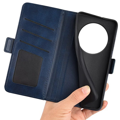 For Xiaomi Redmi A3 Case Dual Magnetic Clasp Leather Cell Phone Cover