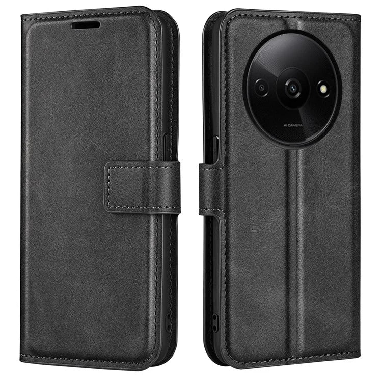 For Xiaomi Redmi A3 PU Leather Case Magnetic Closure Wallet Phone Cover