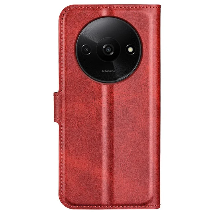For Xiaomi Redmi A3 PU Leather Case Magnetic Closure Wallet Phone Cover