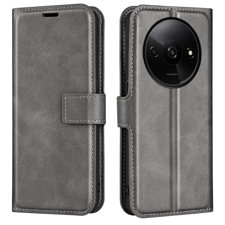 For Xiaomi Redmi A3 PU Leather Case Magnetic Closure Wallet Phone Cover