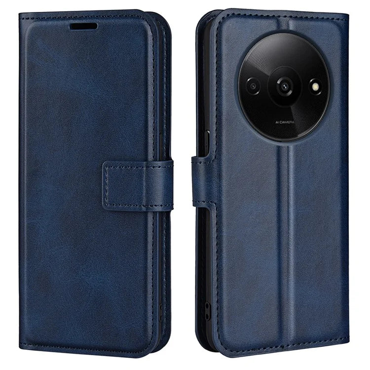 For Xiaomi Redmi A3 PU Leather Case Magnetic Closure Wallet Phone Cover