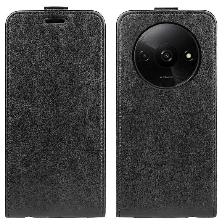 For Xiaomi Redmi A3 Vertical Flip Phone Case Leather Shockproof Protective Cover