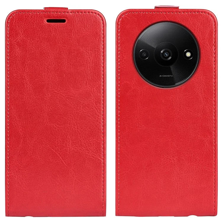 For Xiaomi Redmi A3 Vertical Flip Phone Case Leather Shockproof Protective Cover