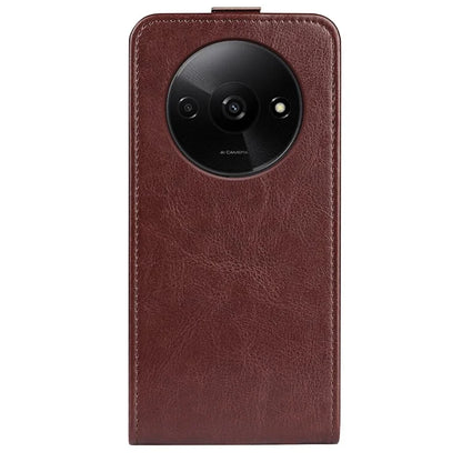 For Xiaomi Redmi A3 Vertical Flip Phone Case Leather Shockproof Protective Cover