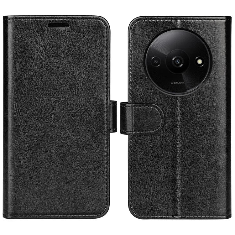 For Xiaomi Redmi A3 Case Leather Crazy Horse Texture Wallet Folio Phone Cover
