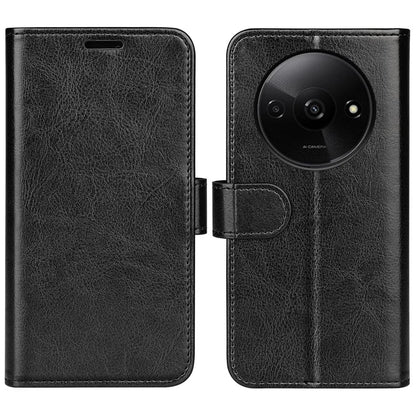 For Xiaomi Redmi A3 Case Leather Crazy Horse Texture Wallet Folio Phone Cover