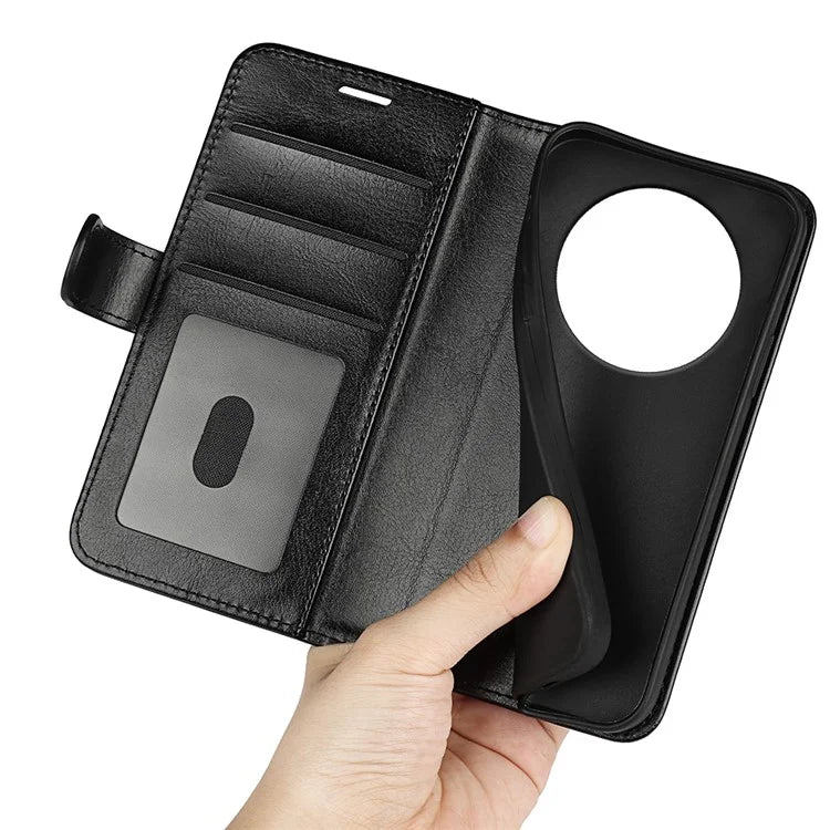 For Xiaomi Redmi A3 Case Leather Crazy Horse Texture Wallet Folio Phone Cover