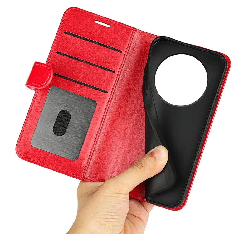 For Xiaomi Redmi A3 Case Leather Crazy Horse Texture Wallet Folio Phone Cover