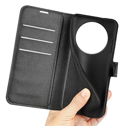For Xiaomi Redmi A3 Case Litchi Texture PU Leather Folding Stand Phone Cover