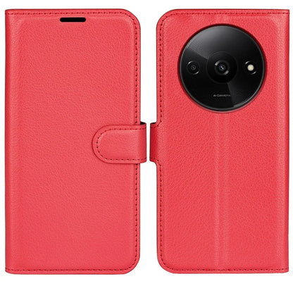 For Xiaomi Redmi A3 Case Litchi Texture PU Leather Folding Stand Phone Cover