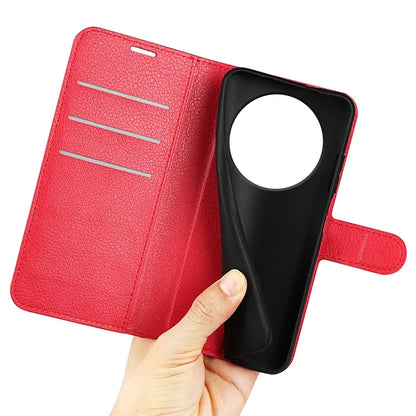 For Xiaomi Redmi A3 Case Litchi Texture PU Leather Folding Stand Phone Cover