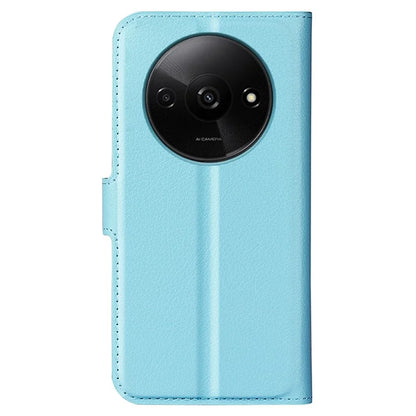 For Xiaomi Redmi A3 Case Litchi Texture PU Leather Folding Stand Phone Cover