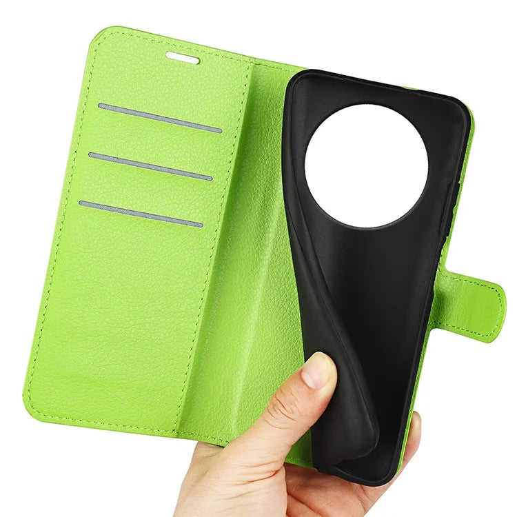 For Xiaomi Redmi A3 Case Litchi Texture PU Leather Folding Stand Phone Cover