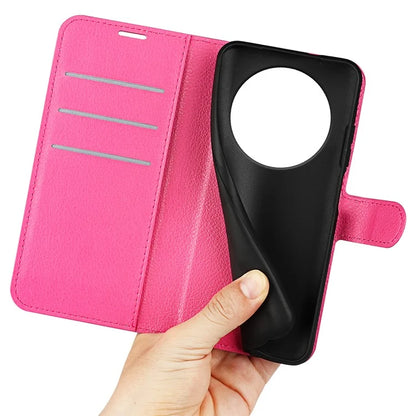 For Xiaomi Redmi A3 Case Litchi Texture PU Leather Folding Stand Phone Cover