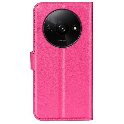For Xiaomi Redmi A3 Case Litchi Texture PU Leather Folding Stand Phone Cover