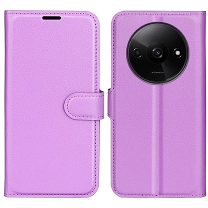 For Xiaomi Redmi A3 Case Litchi Texture PU Leather Folding Stand Phone Cover