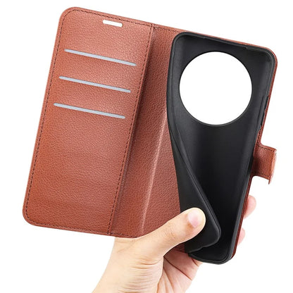 For Xiaomi Redmi A3 Case Litchi Texture PU Leather Folding Stand Phone Cover