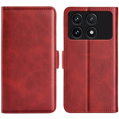 For Xiaomi Redmi K70 5G / K70 Pro 5G Case Dual Magnetic Clasp Leather Flip Phone Cover