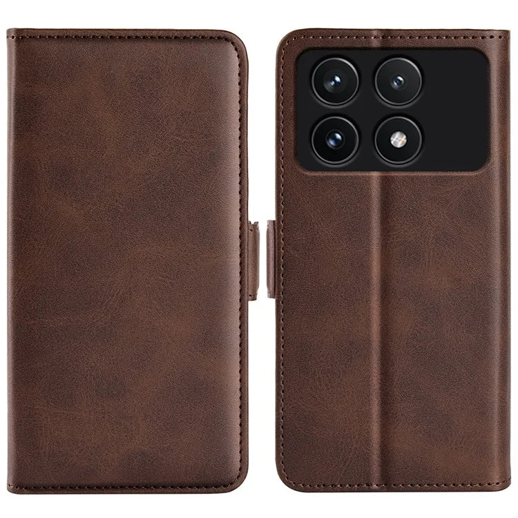 For Xiaomi Redmi K70 5G / K70 Pro 5G Case Dual Magnetic Clasp Leather Flip Phone Cover