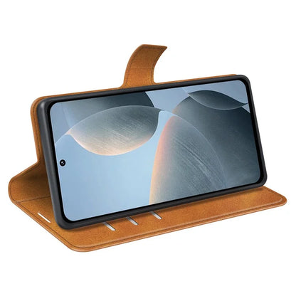 For Xiaomi Redmi K70E 5G / Poco X6 Pro 5G Case Shockproof PU Leather Card Holder Phone Cover