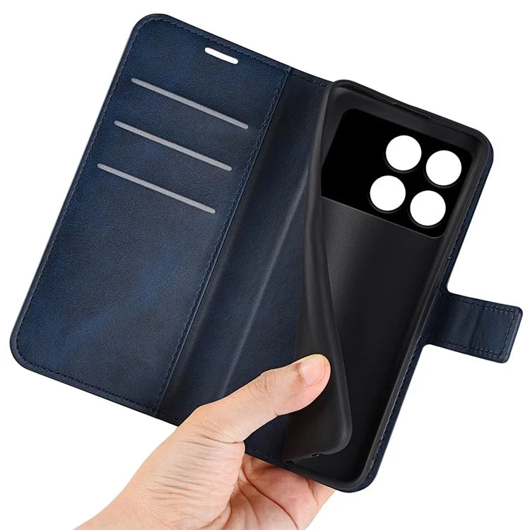 For Xiaomi Redmi K70E 5G / Poco X6 Pro 5G Case Shockproof PU Leather Card Holder Phone Cover