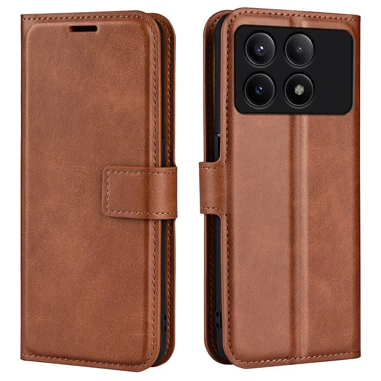 For Xiaomi Redmi K70E 5G / Poco X6 Pro 5G Case Shockproof PU Leather Card Holder Phone Cover